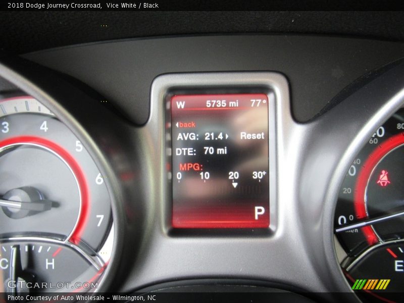 Vice White / Black 2018 Dodge Journey Crossroad