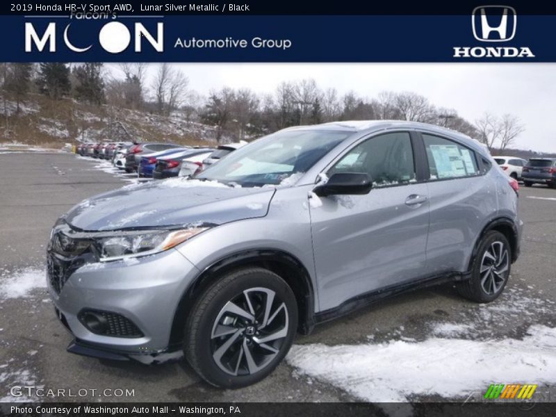Lunar Silver Metallic / Black 2019 Honda HR-V Sport AWD