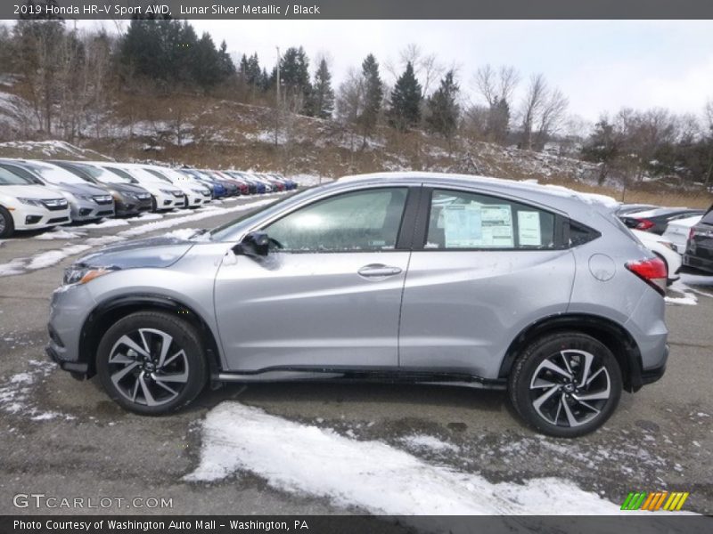 Lunar Silver Metallic / Black 2019 Honda HR-V Sport AWD