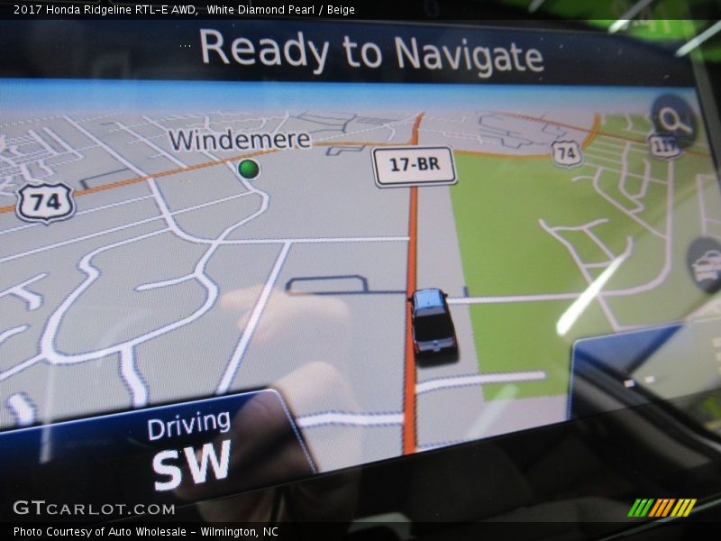 White Diamond Pearl / Beige 2017 Honda Ridgeline RTL-E AWD