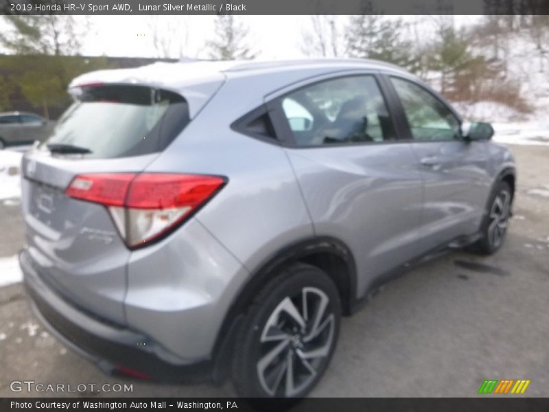 Lunar Silver Metallic / Black 2019 Honda HR-V Sport AWD