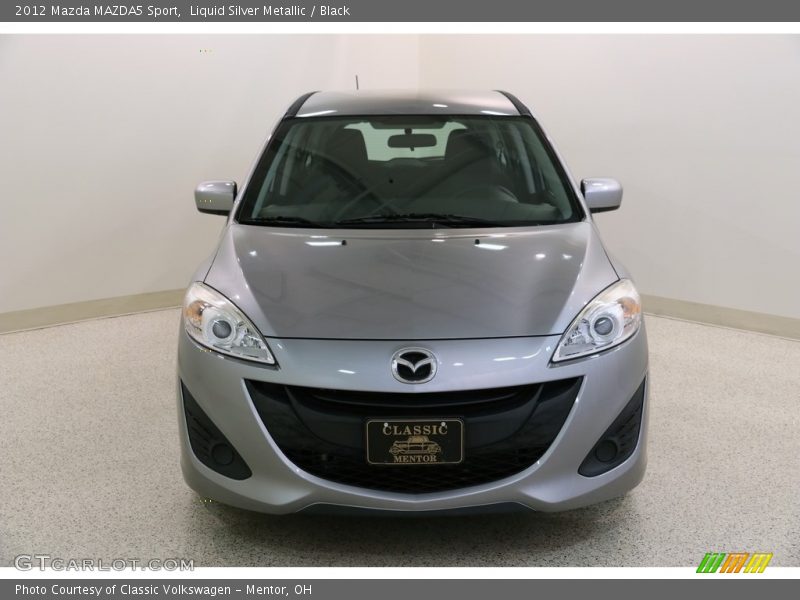 Liquid Silver Metallic / Black 2012 Mazda MAZDA5 Sport