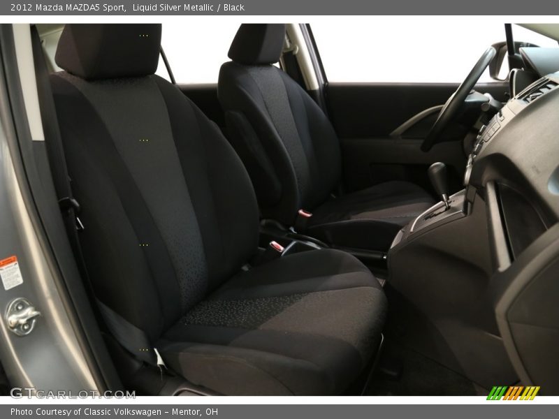 Liquid Silver Metallic / Black 2012 Mazda MAZDA5 Sport