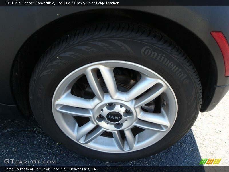 Ice Blue / Gravity Polar Beige Leather 2011 Mini Cooper Convertible
