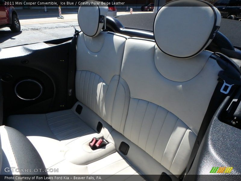 Ice Blue / Gravity Polar Beige Leather 2011 Mini Cooper Convertible