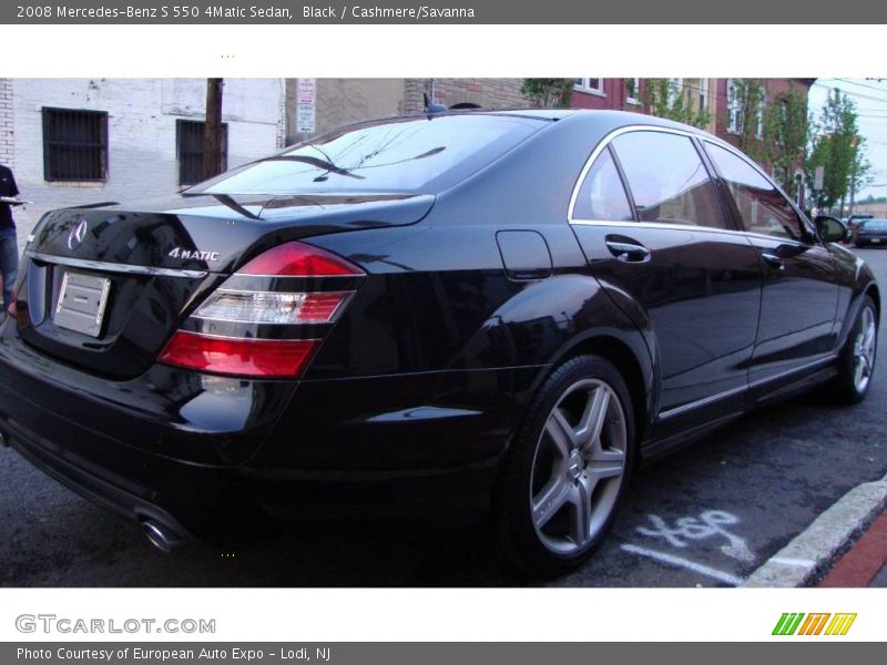Black / Cashmere/Savanna 2008 Mercedes-Benz S 550 4Matic Sedan