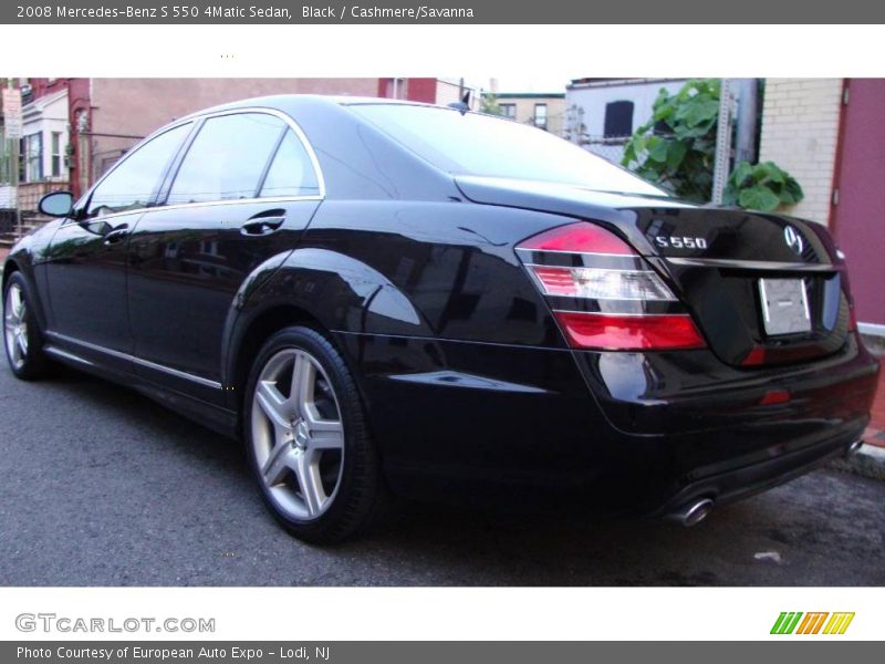 Black / Cashmere/Savanna 2008 Mercedes-Benz S 550 4Matic Sedan
