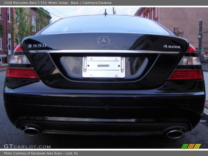 Black / Cashmere/Savanna 2008 Mercedes-Benz S 550 4Matic Sedan
