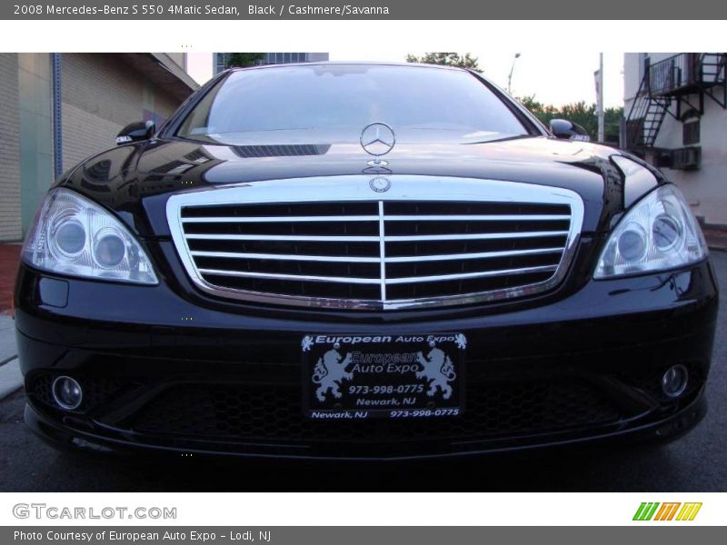 Black / Cashmere/Savanna 2008 Mercedes-Benz S 550 4Matic Sedan
