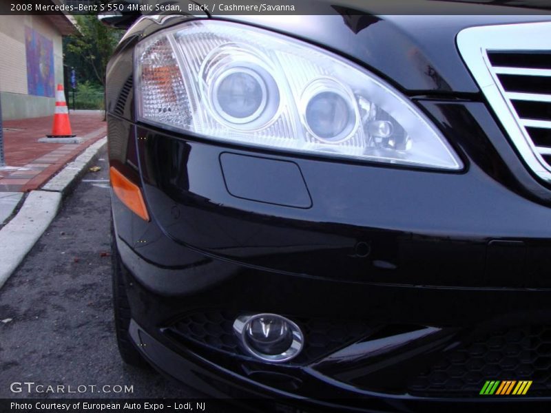 Black / Cashmere/Savanna 2008 Mercedes-Benz S 550 4Matic Sedan