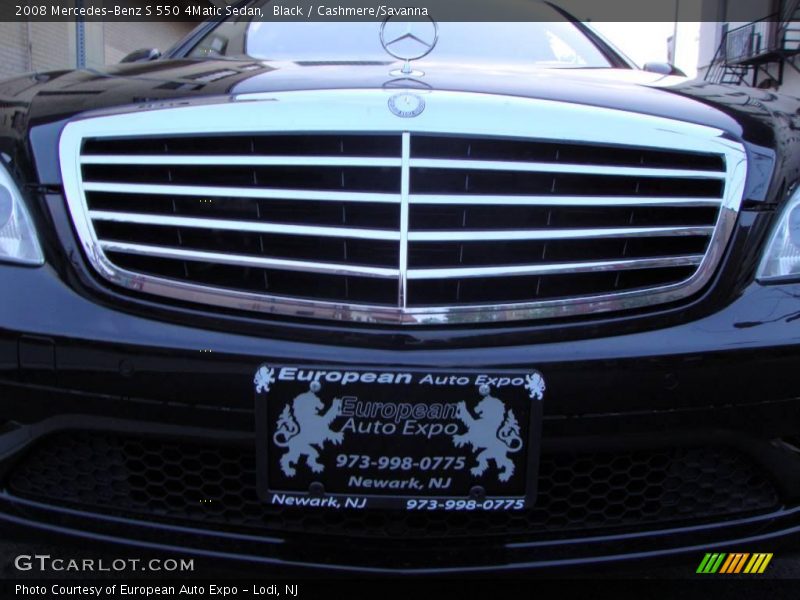 Black / Cashmere/Savanna 2008 Mercedes-Benz S 550 4Matic Sedan