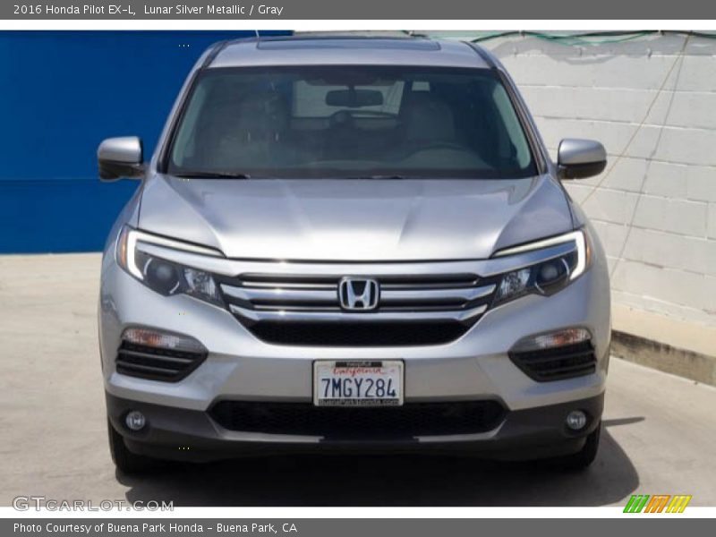 Lunar Silver Metallic / Gray 2016 Honda Pilot EX-L