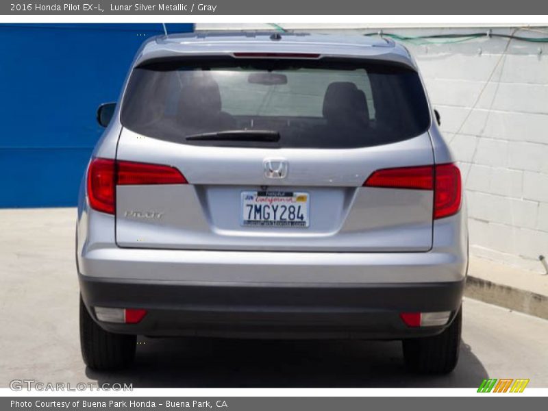 Lunar Silver Metallic / Gray 2016 Honda Pilot EX-L