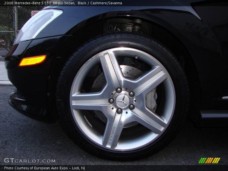 Black / Cashmere/Savanna 2008 Mercedes-Benz S 550 4Matic Sedan