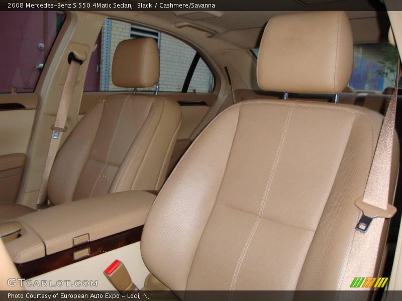 Black / Cashmere/Savanna 2008 Mercedes-Benz S 550 4Matic Sedan