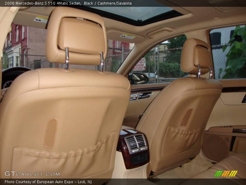 Black / Cashmere/Savanna 2008 Mercedes-Benz S 550 4Matic Sedan