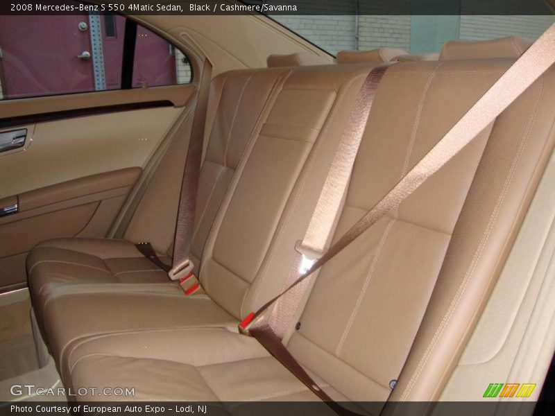 Black / Cashmere/Savanna 2008 Mercedes-Benz S 550 4Matic Sedan