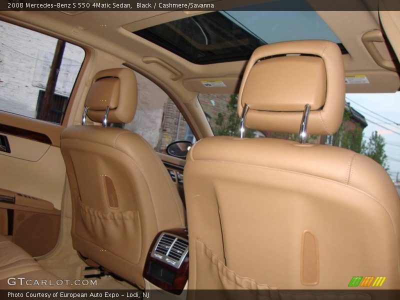 Black / Cashmere/Savanna 2008 Mercedes-Benz S 550 4Matic Sedan