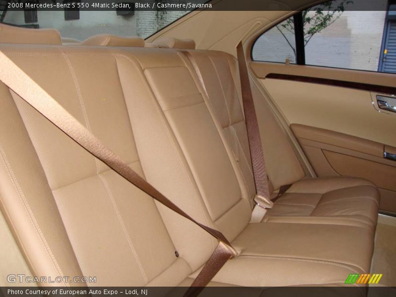Black / Cashmere/Savanna 2008 Mercedes-Benz S 550 4Matic Sedan