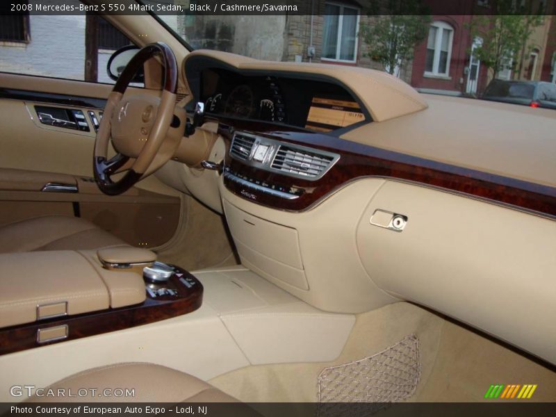 Black / Cashmere/Savanna 2008 Mercedes-Benz S 550 4Matic Sedan
