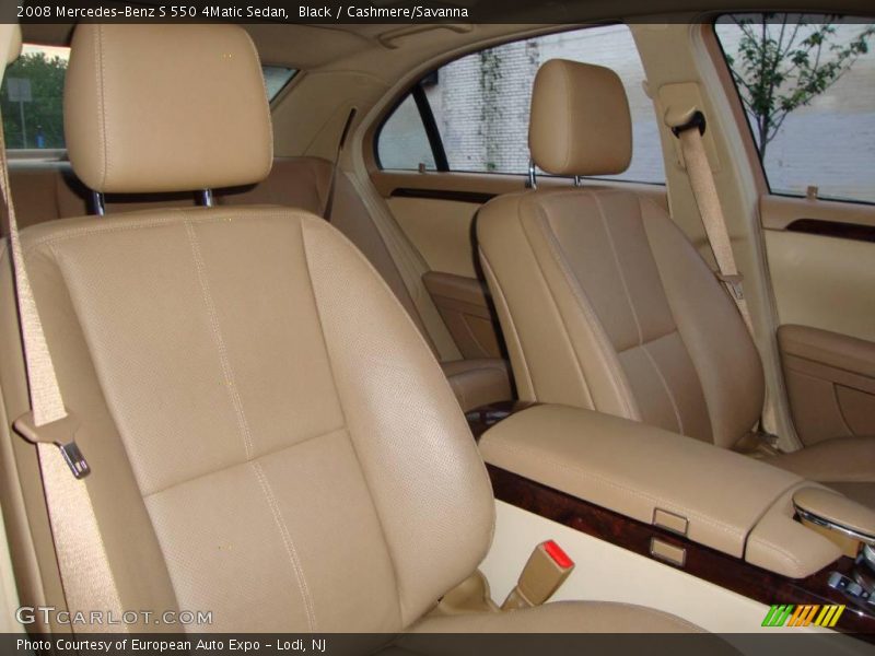 Black / Cashmere/Savanna 2008 Mercedes-Benz S 550 4Matic Sedan