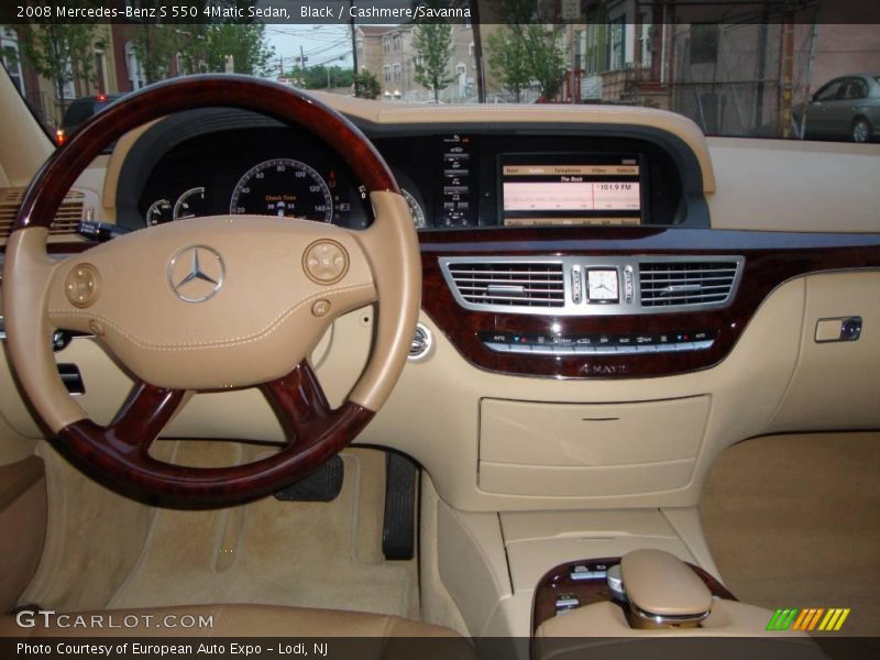 Black / Cashmere/Savanna 2008 Mercedes-Benz S 550 4Matic Sedan