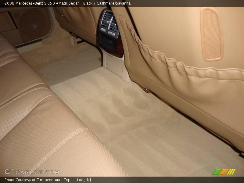 Black / Cashmere/Savanna 2008 Mercedes-Benz S 550 4Matic Sedan