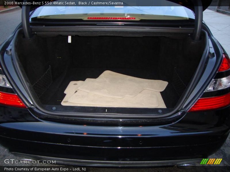 Black / Cashmere/Savanna 2008 Mercedes-Benz S 550 4Matic Sedan