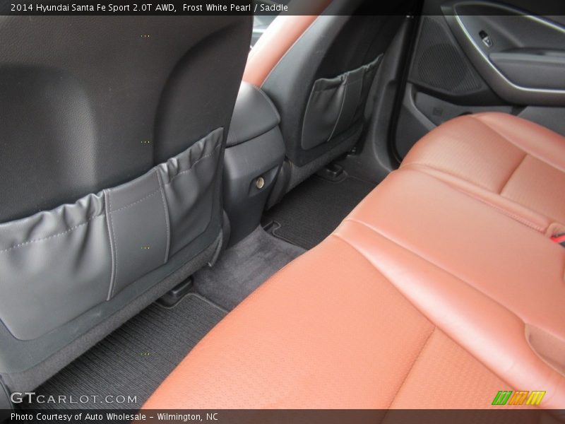 Frost White Pearl / Saddle 2014 Hyundai Santa Fe Sport 2.0T AWD