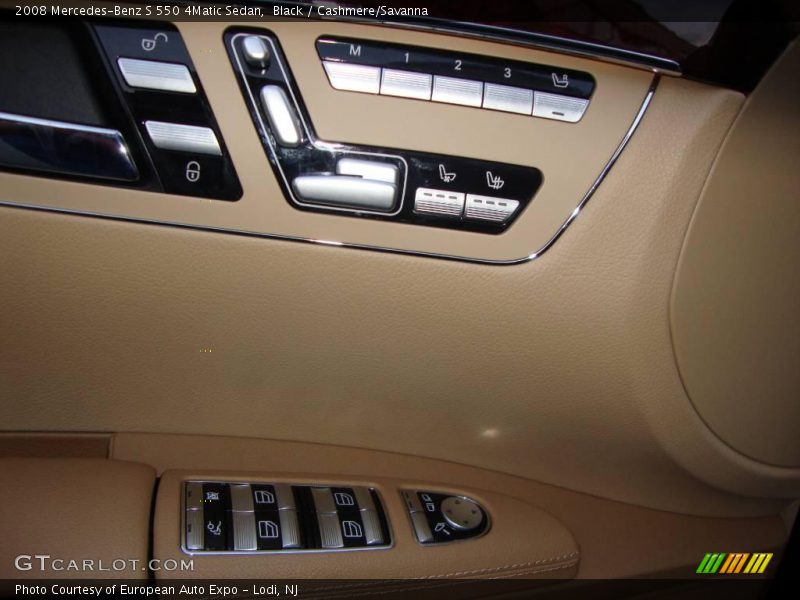 Black / Cashmere/Savanna 2008 Mercedes-Benz S 550 4Matic Sedan