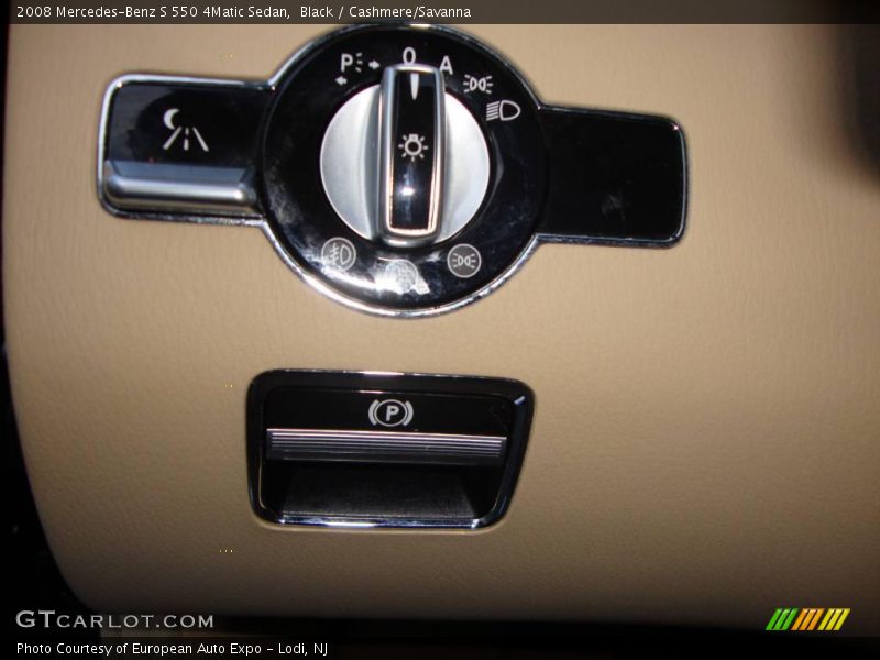 Black / Cashmere/Savanna 2008 Mercedes-Benz S 550 4Matic Sedan
