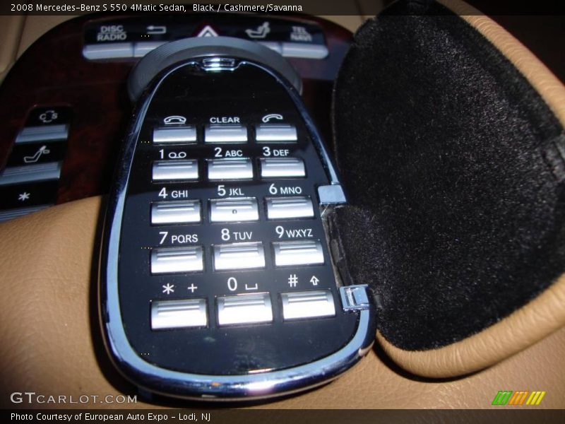 Black / Cashmere/Savanna 2008 Mercedes-Benz S 550 4Matic Sedan