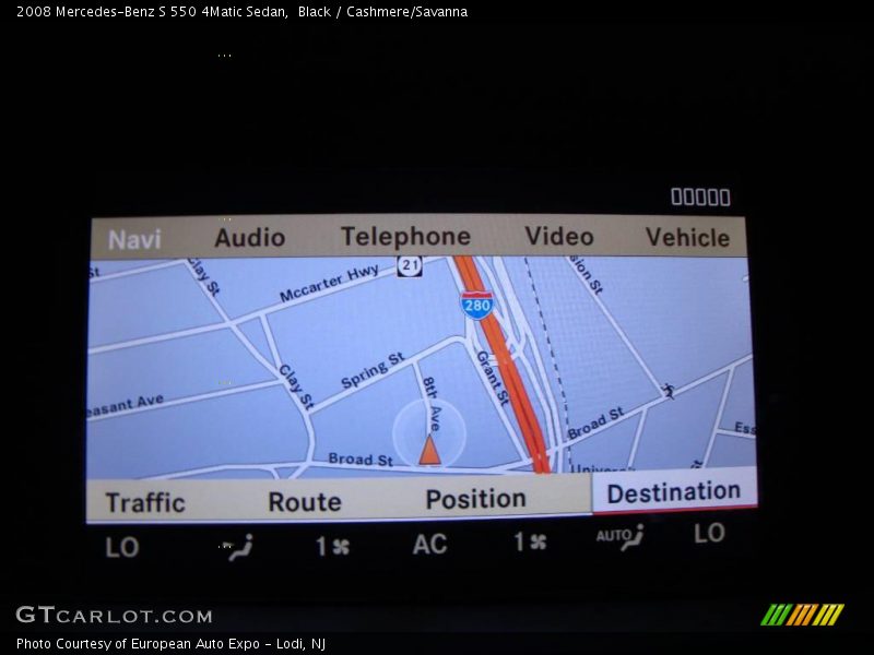 Black / Cashmere/Savanna 2008 Mercedes-Benz S 550 4Matic Sedan