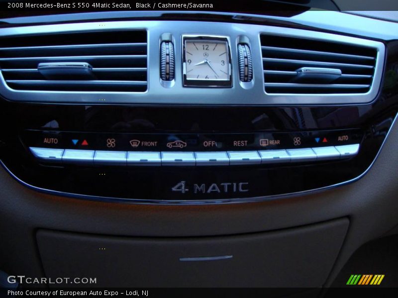 Black / Cashmere/Savanna 2008 Mercedes-Benz S 550 4Matic Sedan