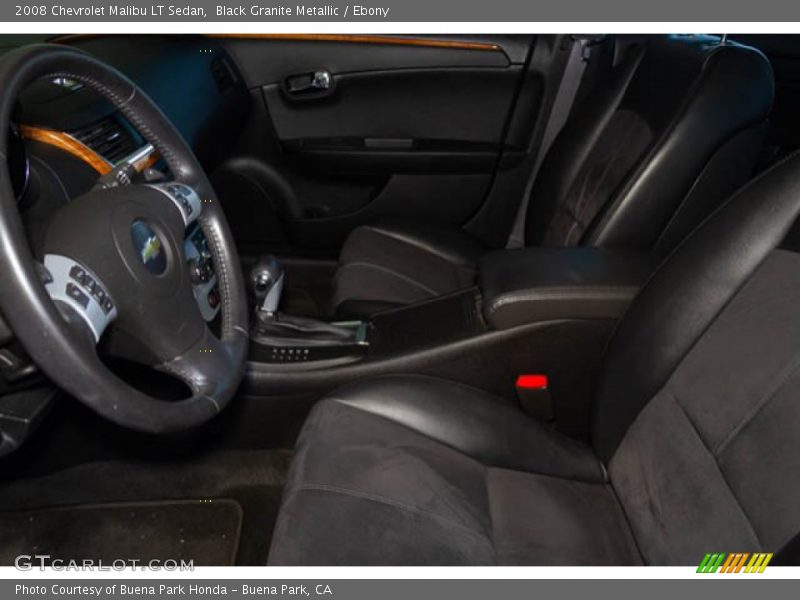Black Granite Metallic / Ebony 2008 Chevrolet Malibu LT Sedan