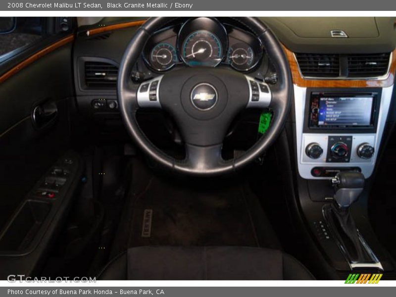 Black Granite Metallic / Ebony 2008 Chevrolet Malibu LT Sedan