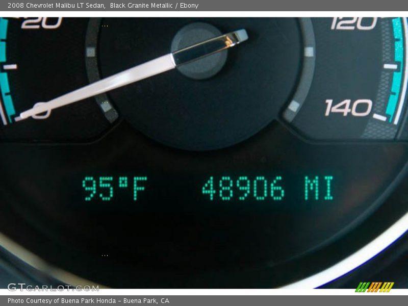 Black Granite Metallic / Ebony 2008 Chevrolet Malibu LT Sedan