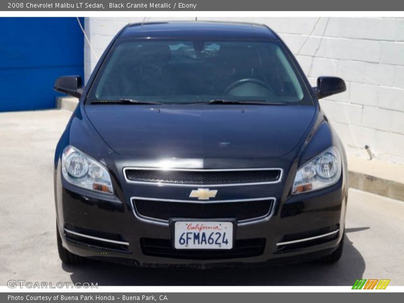 Black Granite Metallic / Ebony 2008 Chevrolet Malibu LT Sedan