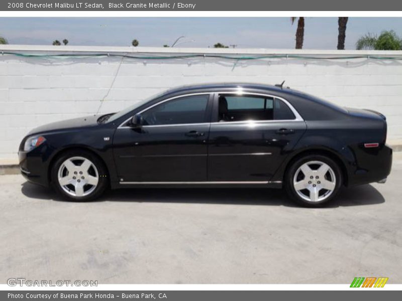 Black Granite Metallic / Ebony 2008 Chevrolet Malibu LT Sedan