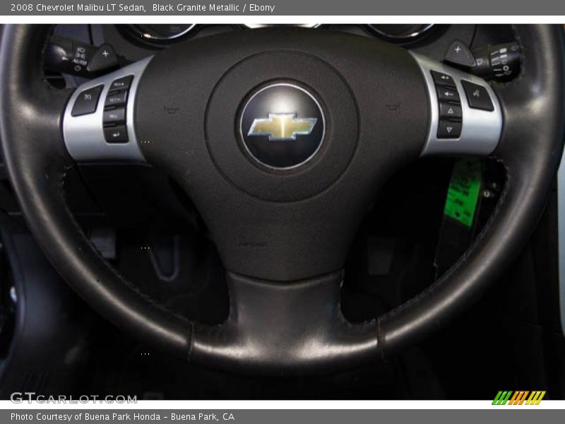 Black Granite Metallic / Ebony 2008 Chevrolet Malibu LT Sedan