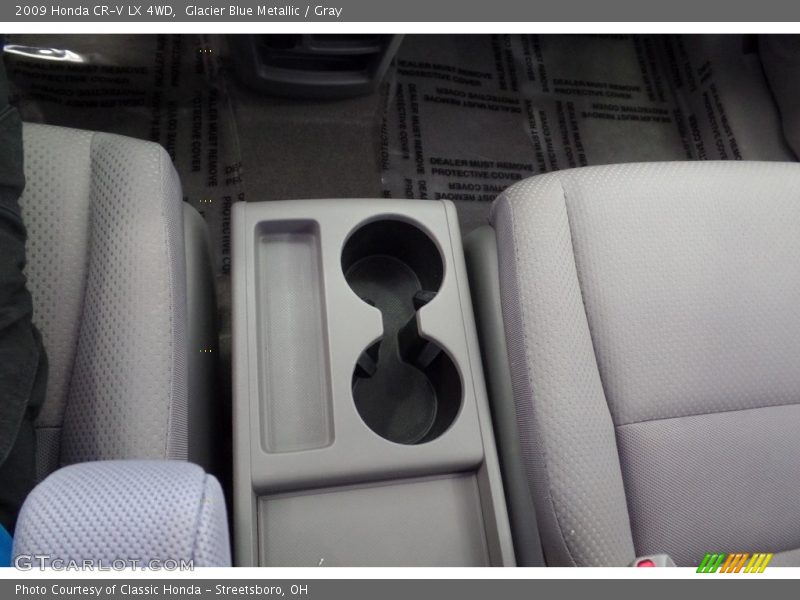Glacier Blue Metallic / Gray 2009 Honda CR-V LX 4WD
