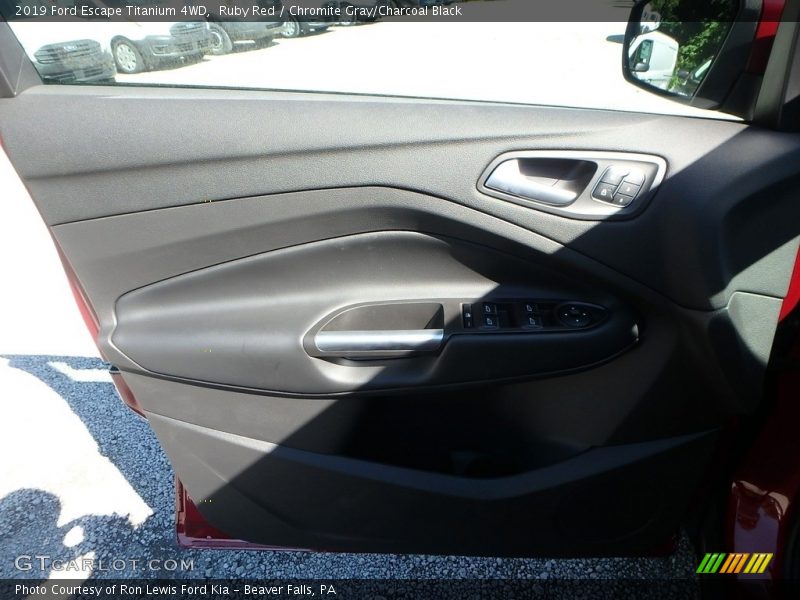 Ruby Red / Chromite Gray/Charcoal Black 2019 Ford Escape Titanium 4WD