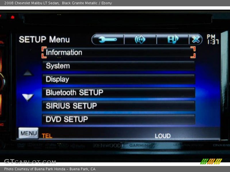 Black Granite Metallic / Ebony 2008 Chevrolet Malibu LT Sedan