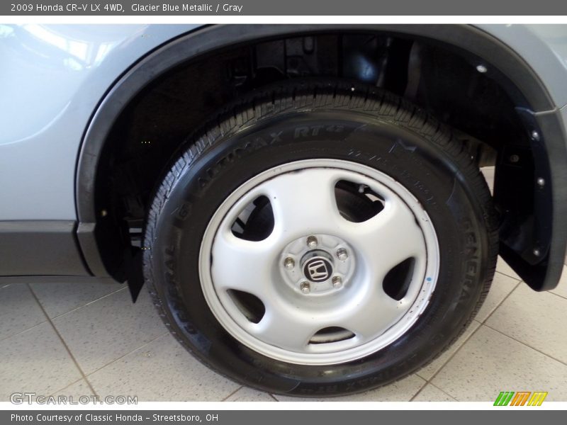 Glacier Blue Metallic / Gray 2009 Honda CR-V LX 4WD