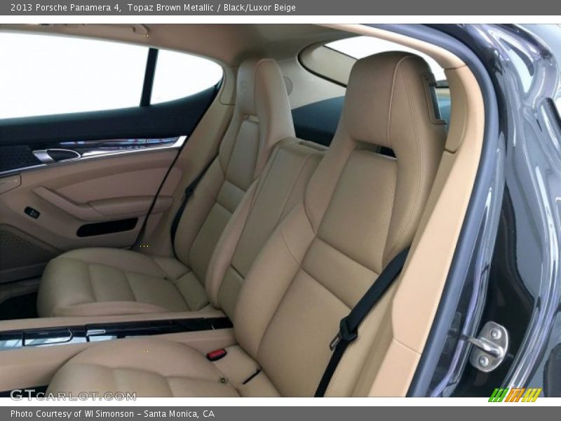 Topaz Brown Metallic / Black/Luxor Beige 2013 Porsche Panamera 4