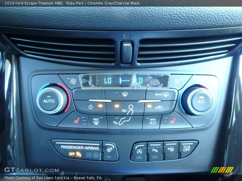 Ruby Red / Chromite Gray/Charcoal Black 2019 Ford Escape Titanium 4WD