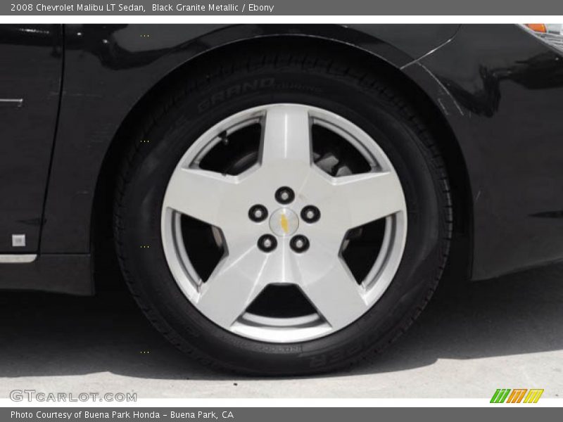 Black Granite Metallic / Ebony 2008 Chevrolet Malibu LT Sedan