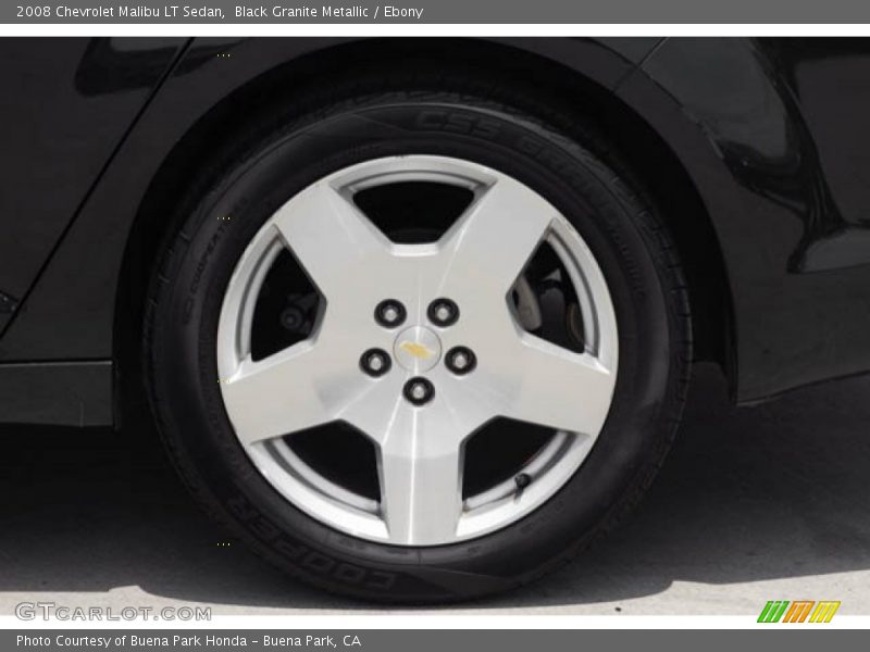 Black Granite Metallic / Ebony 2008 Chevrolet Malibu LT Sedan