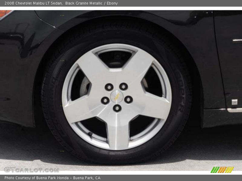 Black Granite Metallic / Ebony 2008 Chevrolet Malibu LT Sedan