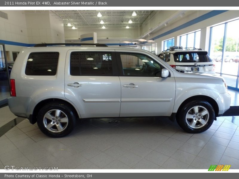 Alabaster Silver Metallic / Black 2011 Honda Pilot EX 4WD